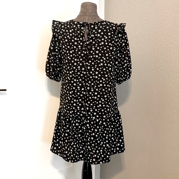 🖤 Divided H&M Black Floral Print S NWOT - Picture 2 of 4